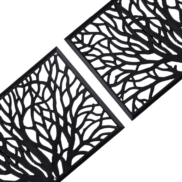 Indian Tree Rubber Door Mats 60 x 40 cm, Black