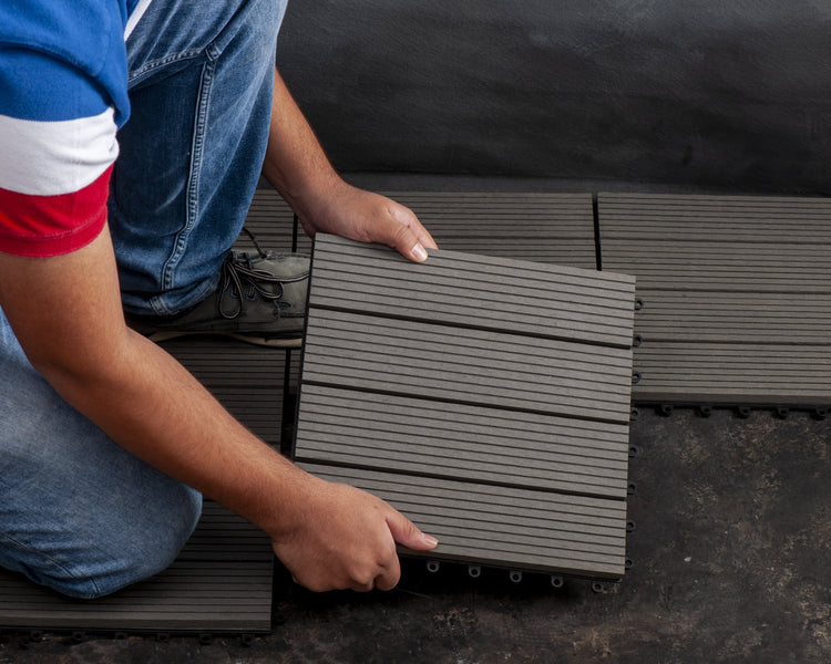 Gray WPC Deck Flooring Design-1