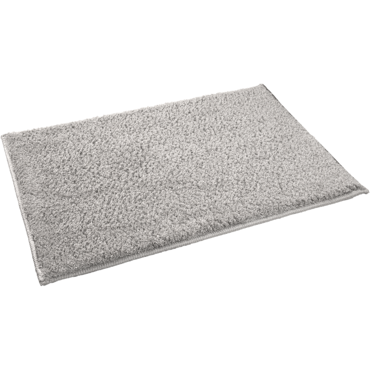 Splendor Premium Soft Bath Mat Silver, Anti-Slip & Machine Washable