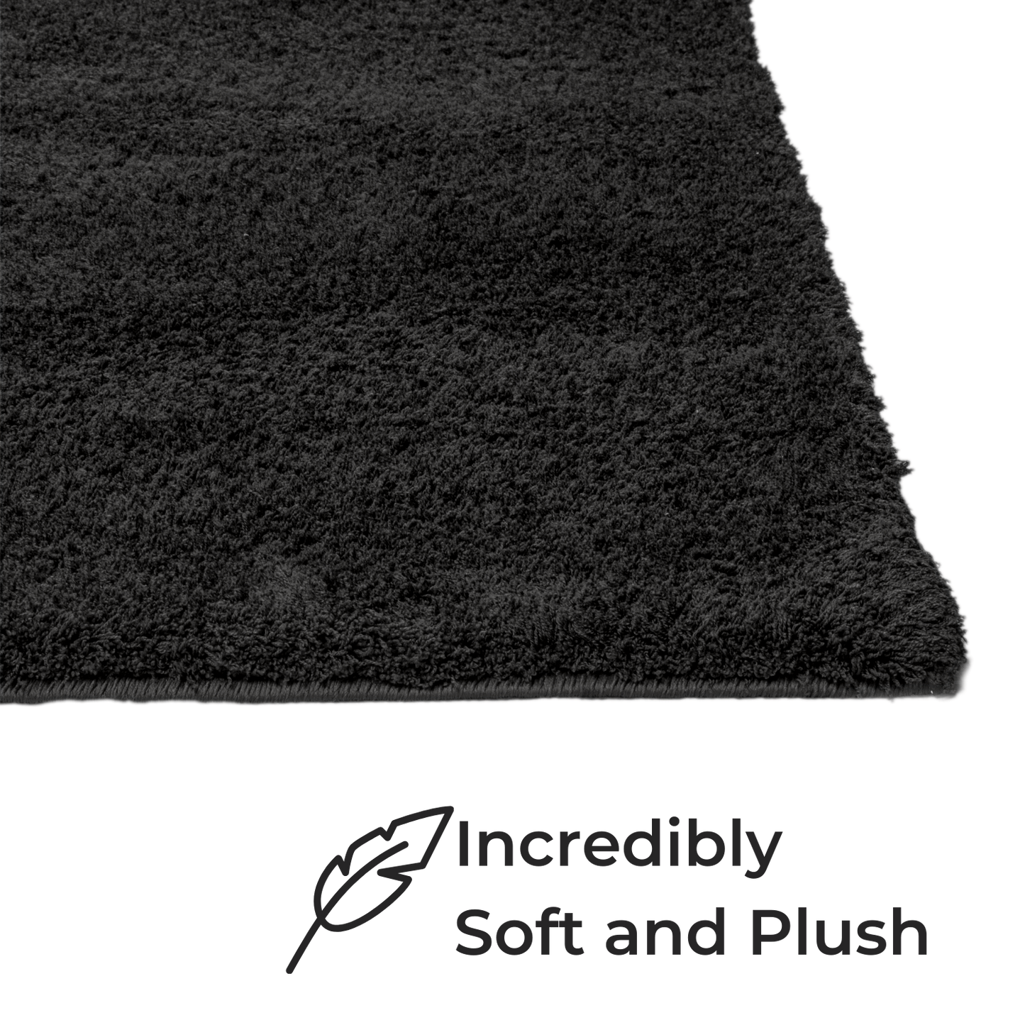Smoke Gray Splendor Rug,Super Soft Area Rugs for Home and Office