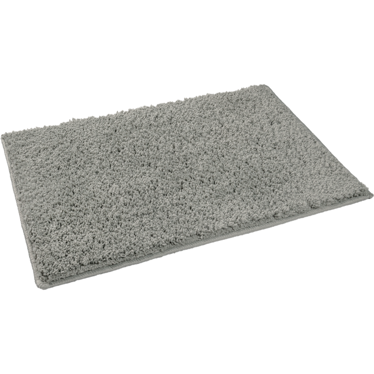Mystic Premium Soft Bath Mat Steel Gray, Anti-Slip & Machine Washable