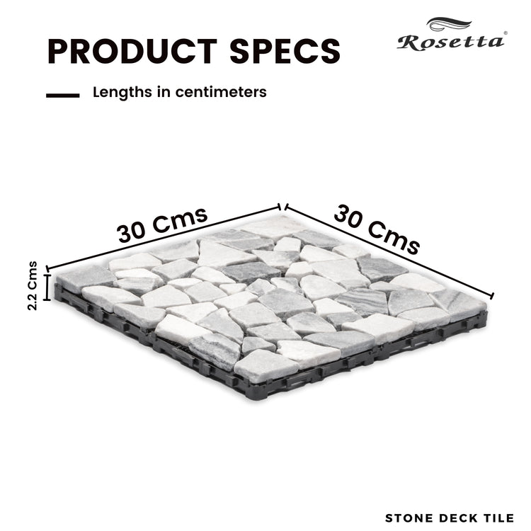 White Gray Stone Deck