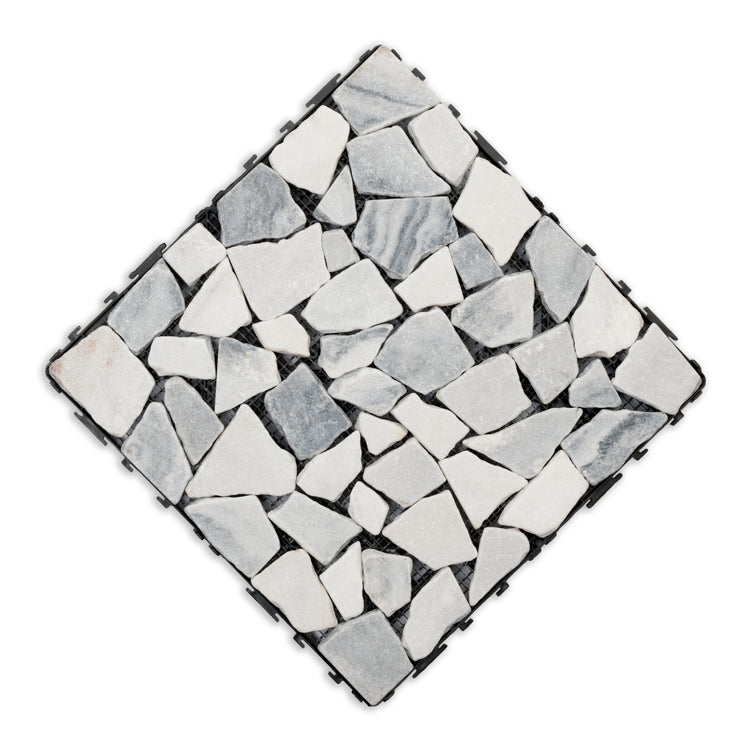 White Gray Stone Deck