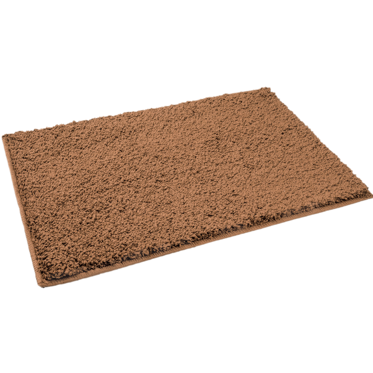 Mystic Premium Soft Bath Mat Walnut, Anti-Slip & Machine Washable