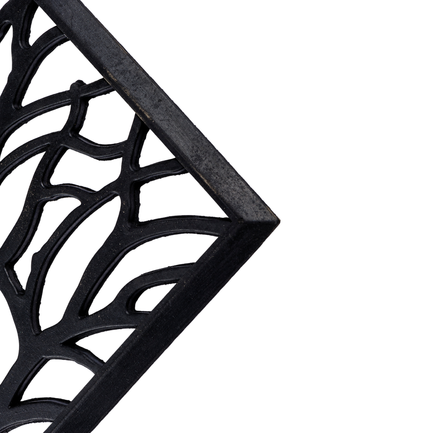 Indian Tree Rubber Door Mats 60 x 40 cm, Black