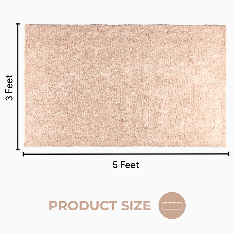 Blush Pink Splendor Rug,Super Soft Area Rugs for Home and Office