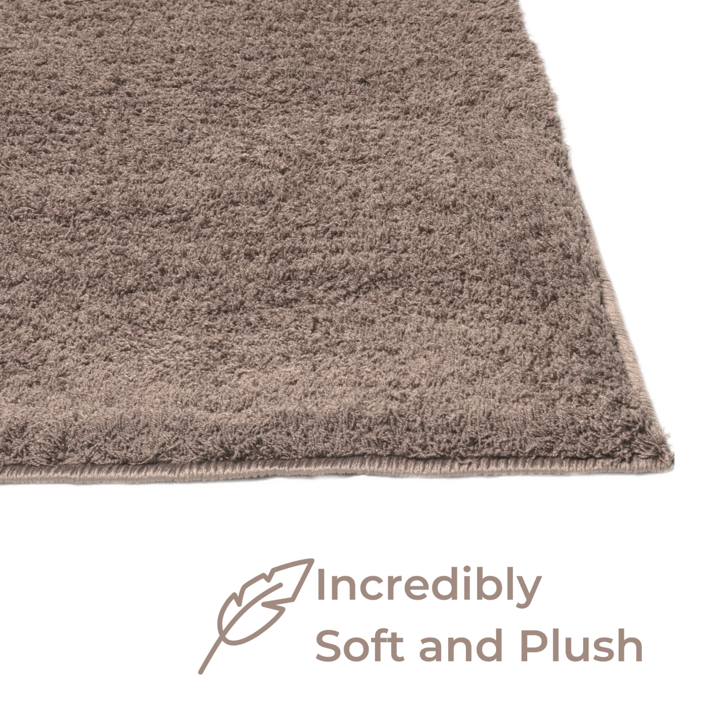 Brown Splendor Rug,Super Soft Area Rugs for Home and Office