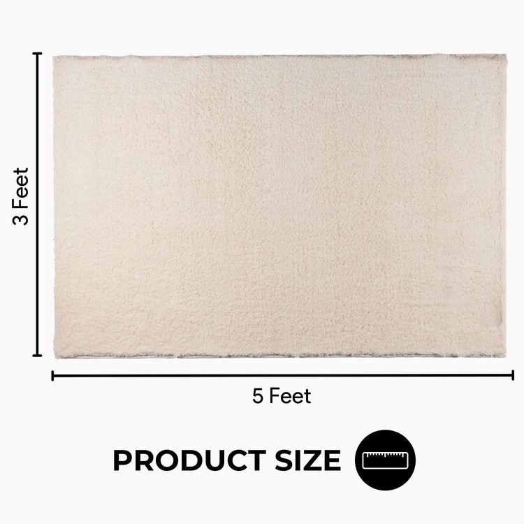 Ivory Splendor Rug,Super Soft Area Rugs for Home and Office