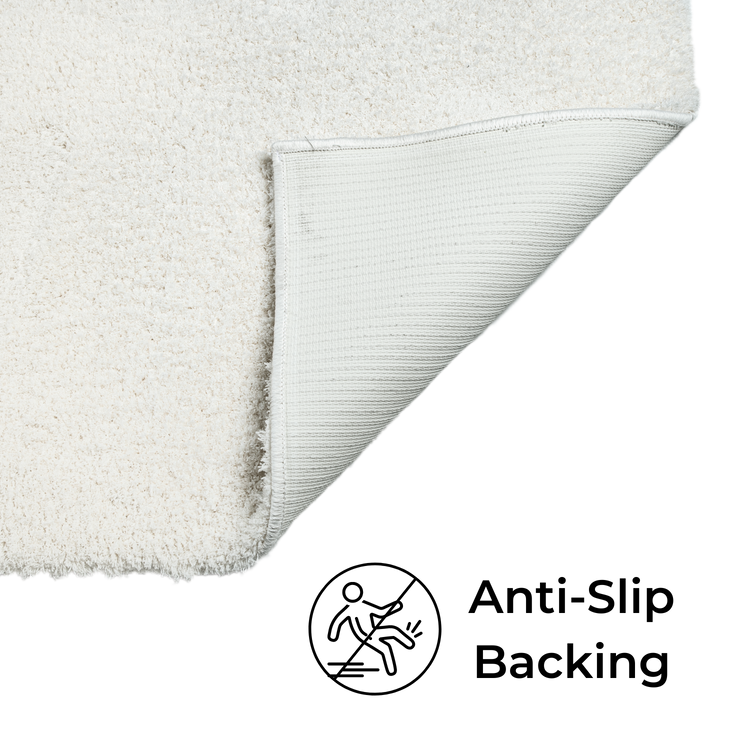 Splendor Premium Soft Bath Mat Ivory, Anti-Slip & Machine Washable
