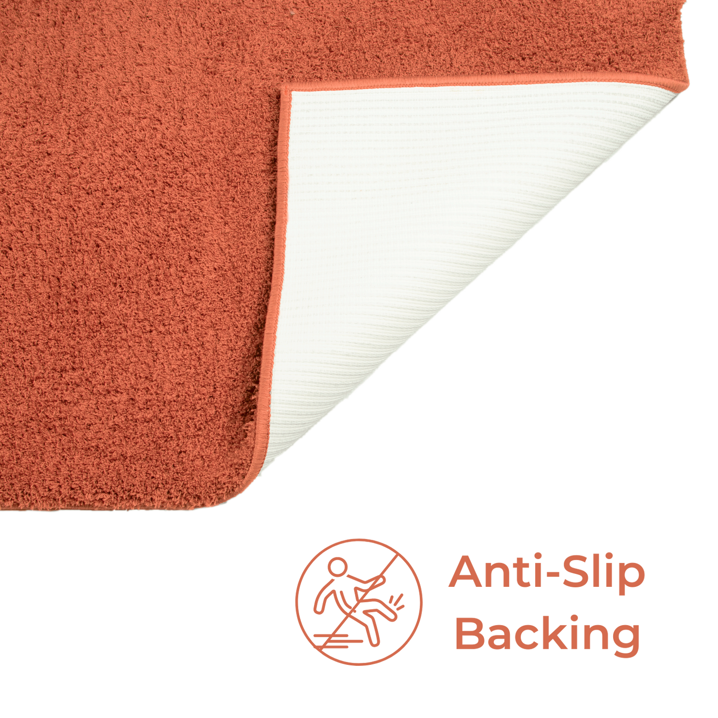 Splendor Premium Soft Bath Mat Rust, Anti-Slip & Machine Washable