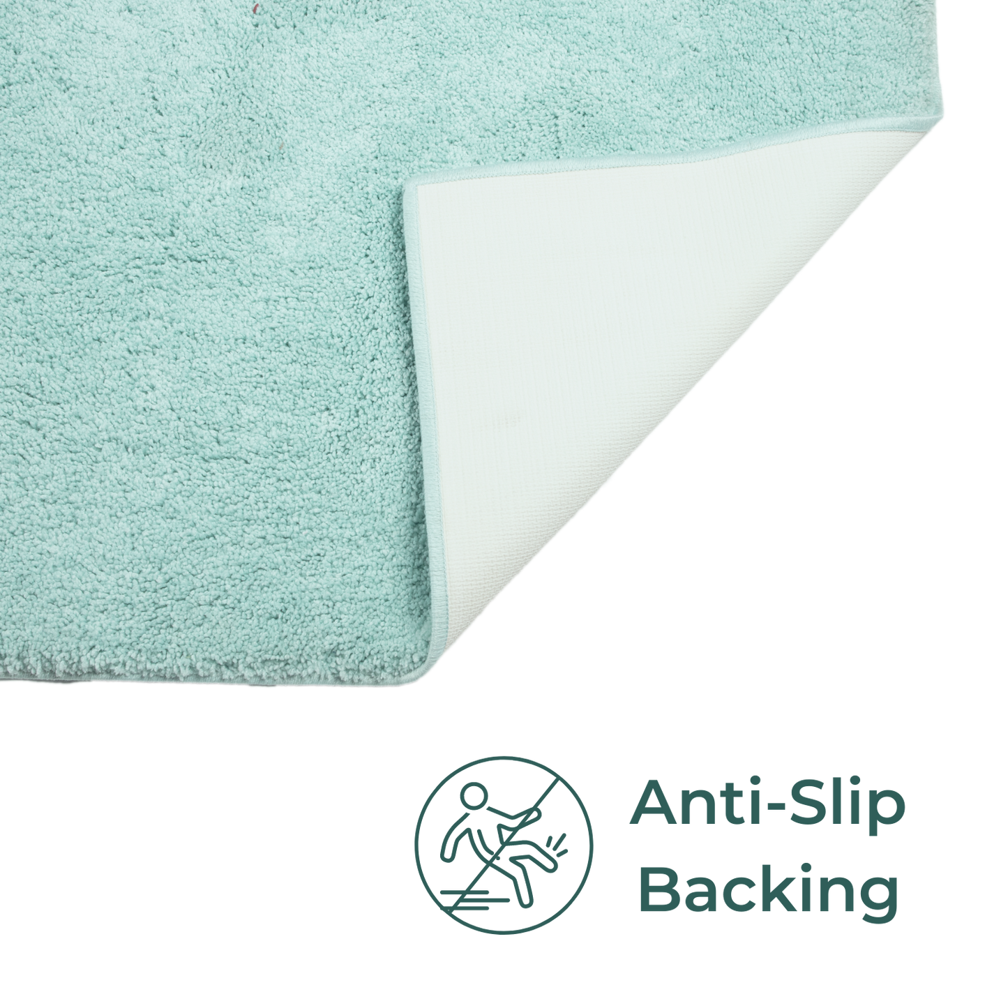 Mystic Premium Soft Bath Mat Sea Green, Anti-Slip & Machine Washable