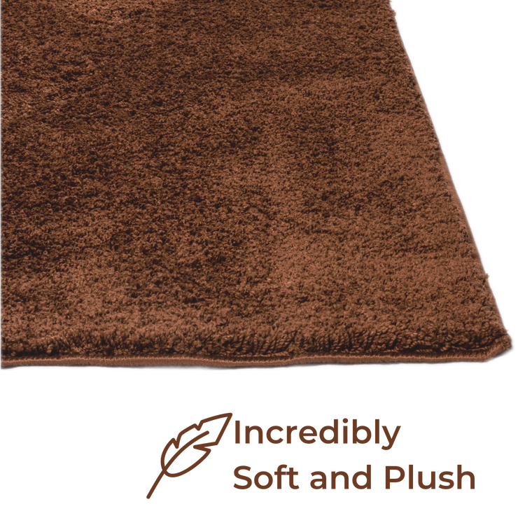 Walnut Mystic Rug,Super Soft Area Rugs for Home and Office